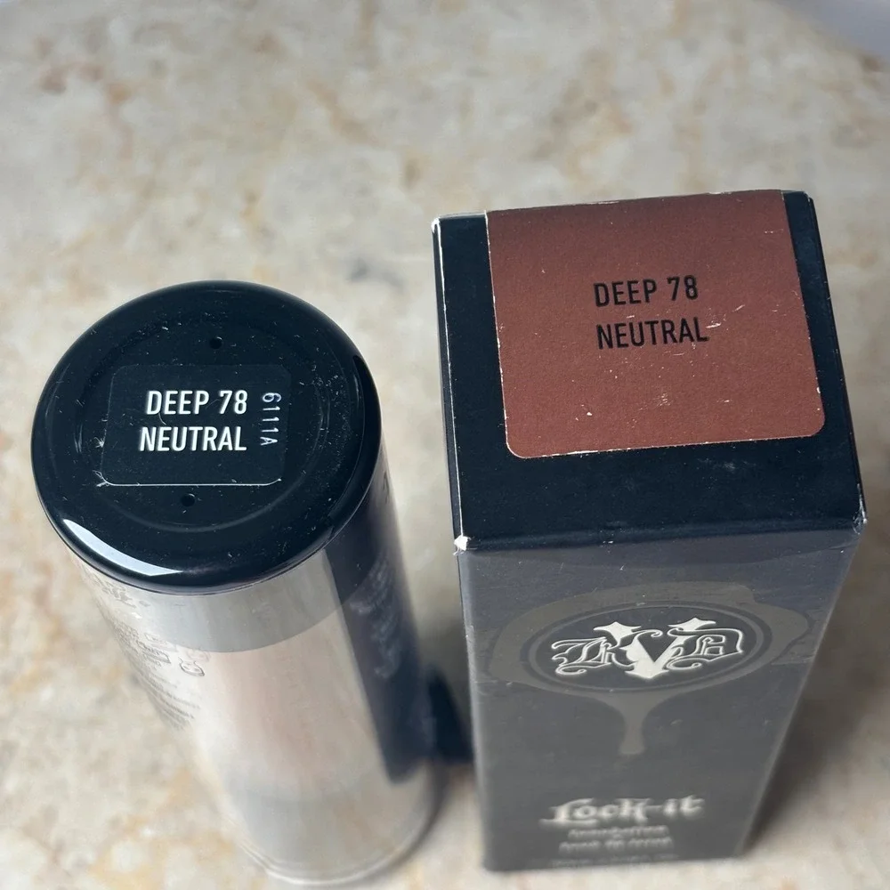Kat Von D Lock-It Foundation 1.0oz Deep 78 Neutral Full Coverage Matte Liquid